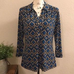 ⬇️ NWOT - ALFANI 3/4 Sleeve Top - Petite Large